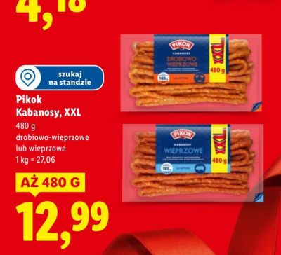 Kabanosy XXL wieprzowe promocja w Lidl