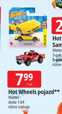 Hot Wheels pojazd skala 1:64 promocja w Leclerc