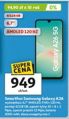 Smartfon Samsung Galaxy A26 promocja w Auchan