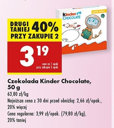 Czekoladki imaginary friends Kinder chocolate promocja