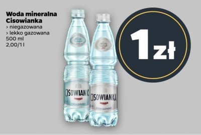 Woda mineralna lekko gazowana 500 ml promocja w Netto