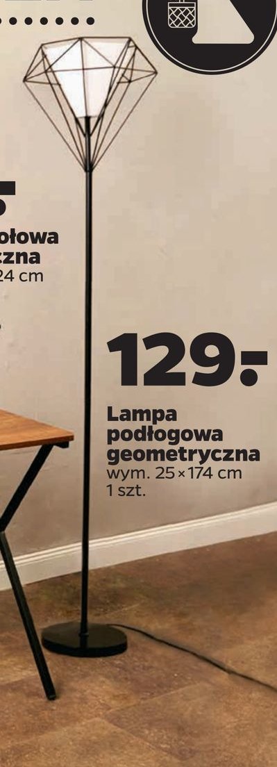 Lampa podłogowa geometryczna promocja