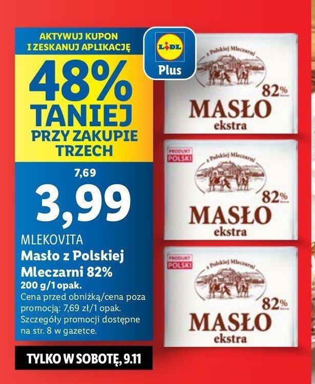 Masło ekstra promocja