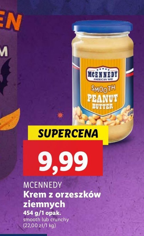 Masło orzechowe crunchy Mcennedy promocja