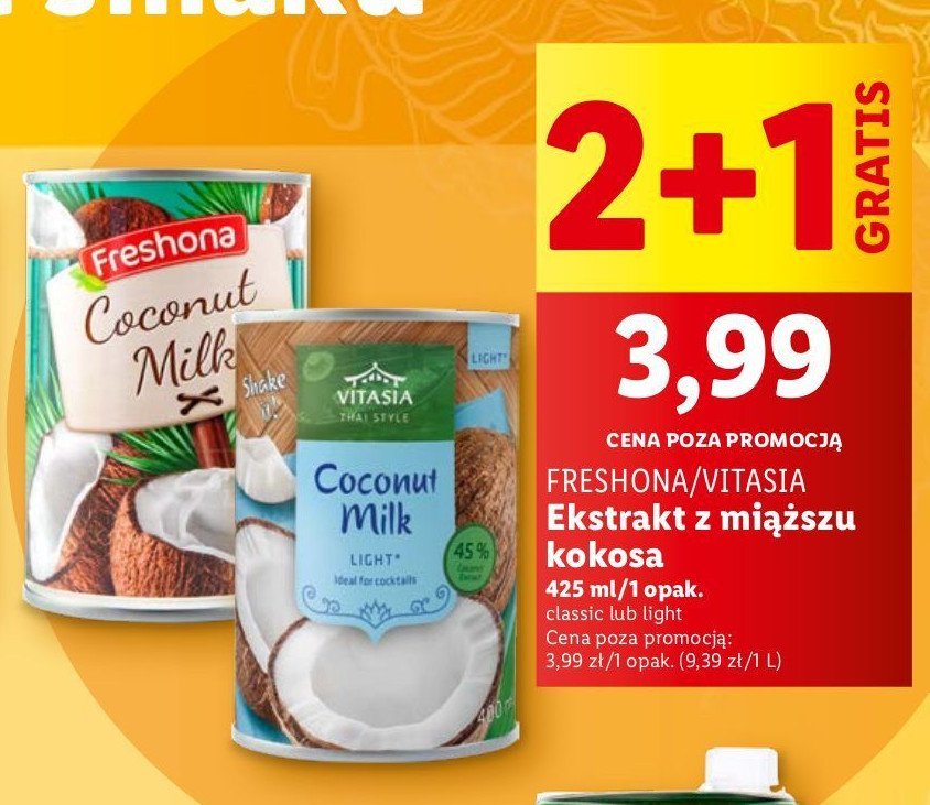 Mleczko kokosowe Vitasia promocja