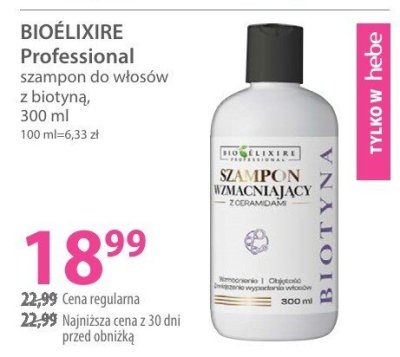 Szampon do włosów BIOELIXIRE Professional 2 biotyna promocja w Hebe
