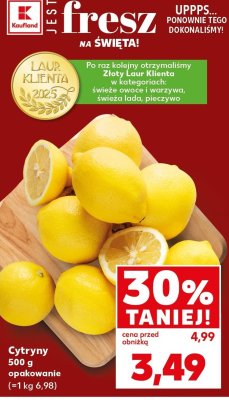 Cytryny 500 g promocja w Kaufland