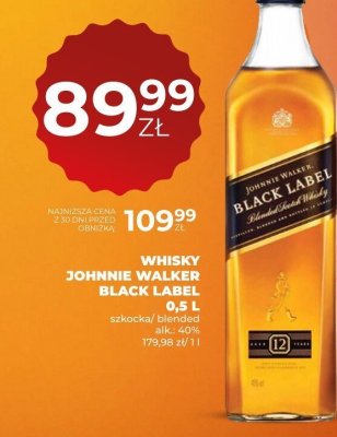 Whisky Johnnie Walker Black Label szkocka/blended 0,5L promocja w Duży Ben