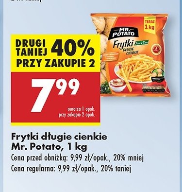 Frytki d艂ugie cienkie Mr. potato promocja