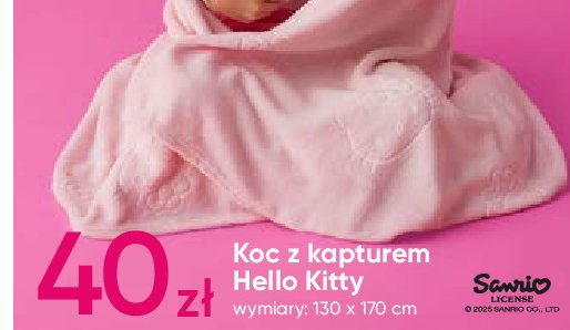 Koc z kapturem 130 x 170 cm promocja