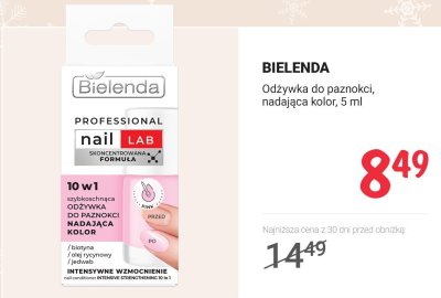 Odżywka do paznokci BIELENDA nadająca kolor, 5 ml promocja w Rossmann