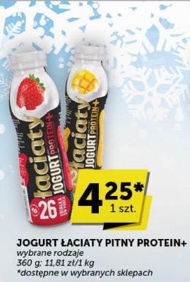 Jogurt Łaciaty pitny Protein+ wybrane rodzaje promocja w ABC