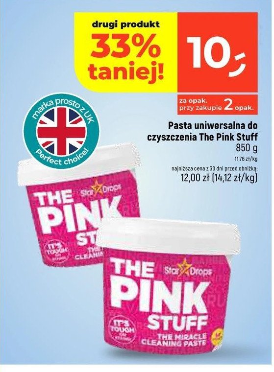 Pasta czyszcząca uniwersalna THE PINK STUFF promocja w Dealz