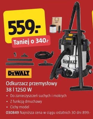 Odkurzacz przemysłowy DeWalt 38 l 1250 W promocja w Jula