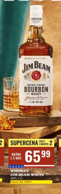 Whiskey Jim Beam White 40% promocja w Biedronka