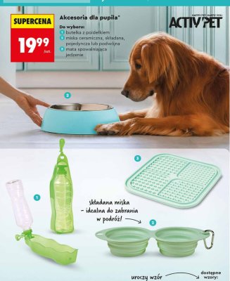 Miska ceramiczna podwójna dla pupila promocja w Biedronka