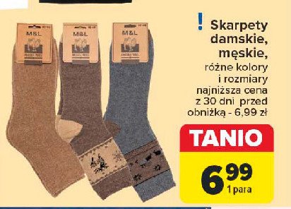 Skarpety męskie M&L promocja