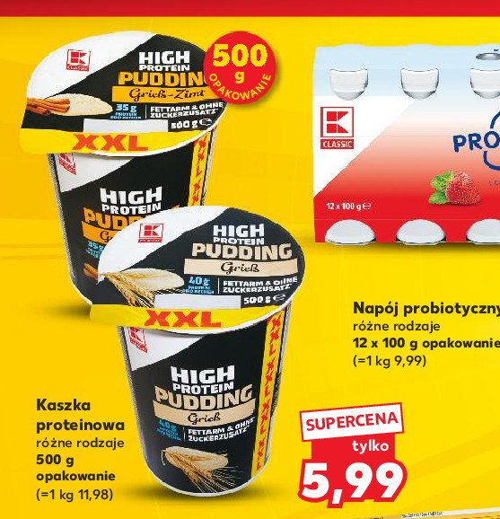 Kaszka proteinowa z cynamonem K-classic promocja w Kaufland