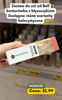 Zestaw do ust Bell Professional - konturówka z błyszczykiem promocja w Kaufland