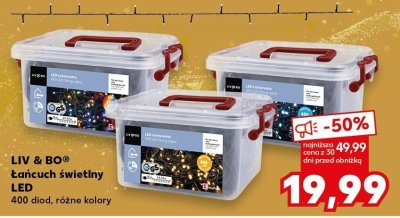 Łańcuch świetlny LED LIV & BO 400 diod, różne kolory promocja w Kaufland