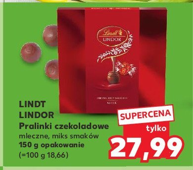 Praliny milk Lindt lindor promocja