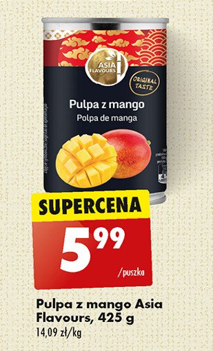 Pulpa z mango Asia flavours promocja w Biedronka