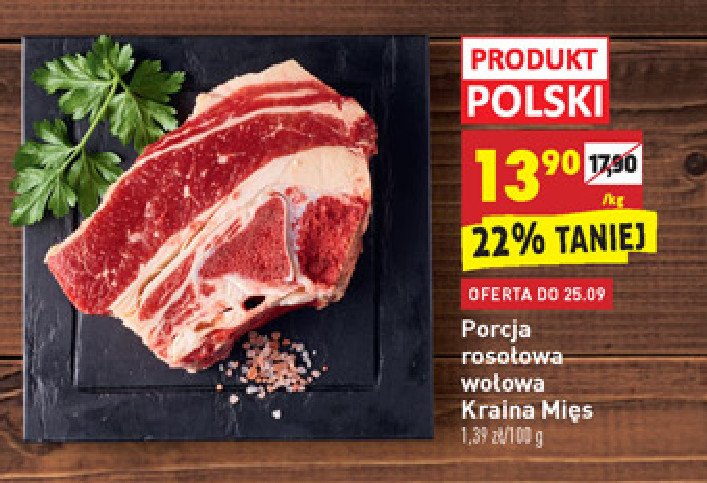 Porcja rosołowa wołowa Kraina mięsa promocja