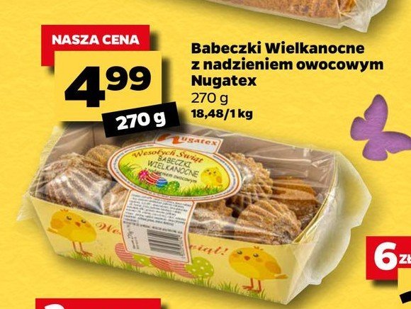 Babeczki z nadzieniem owocowym Nugatex promocja