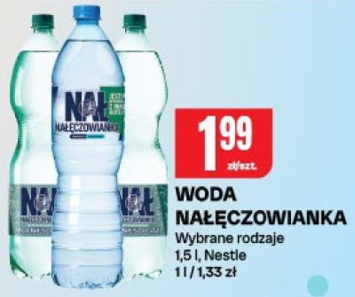 Woda Nałęczowianka promocja w Chorten