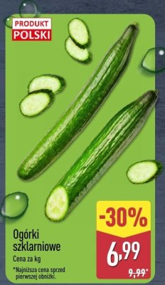 Ogórki szklarniowe promocja w Aldi