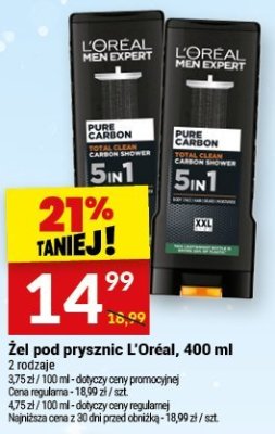 Żel pod prysznic L'Oréal 400 ml promocja w Twój Market
