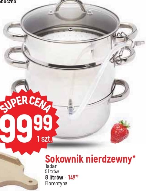Sokownik nierdzewny 8l Tadar promocja