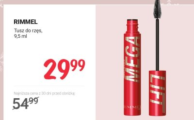 Tusz do rzęs RIMMEL promocja w Rossmann