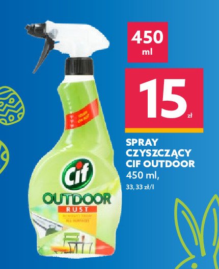 Spray przeciw t艂uszczowi CIF OUTDOOR promocja