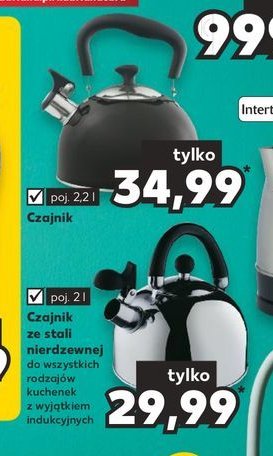 Czajnik ze stali nierdzewnej 2 l promocja