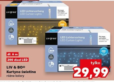 Kurtyna świetlna LED dł. 6 m promocja w Kaufland