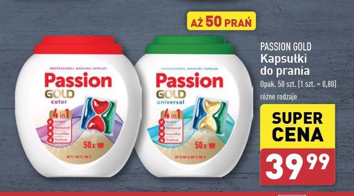 Kapsułki do prania Passion gold promocja