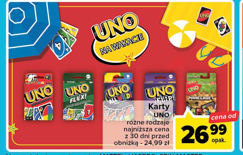 Karty do gry all wild Uno promocja