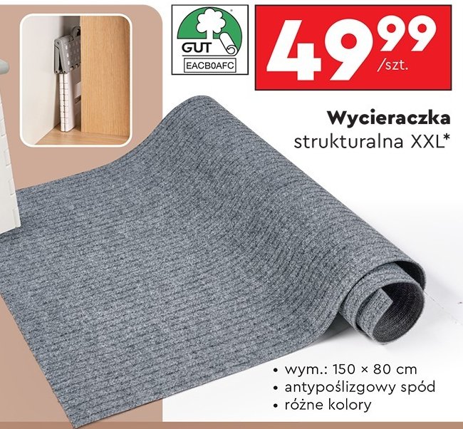 Wycieraczka strukturalna xxl Smukee home promocja w Biedronka