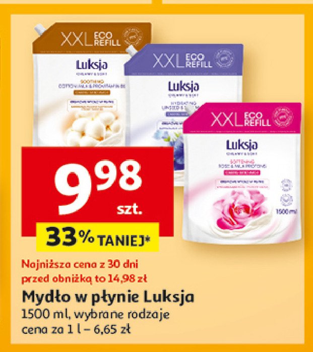 Mydło rose petal & milk proteins Luksja creamy & soft promocja