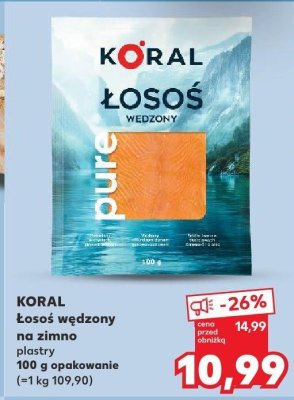 Łosoś wędzony promocja w Kaufland