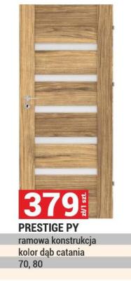 Drzwi PRESTIGE PY ramowa konstrukcja kolor dąb catania 70, 80 promocja w Merkury Market