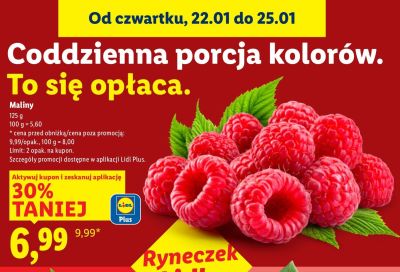 Maliny promocja w Lidl