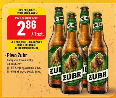 Piwo Żubr promocja w POLOmarket