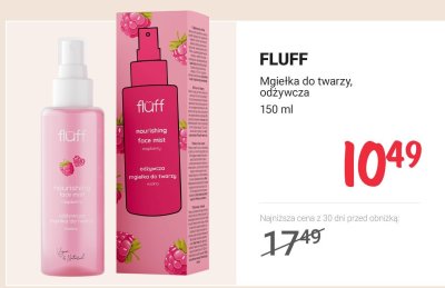 Mgiełka do twarzy odżywcza malina Fluff promocja w Rossmann