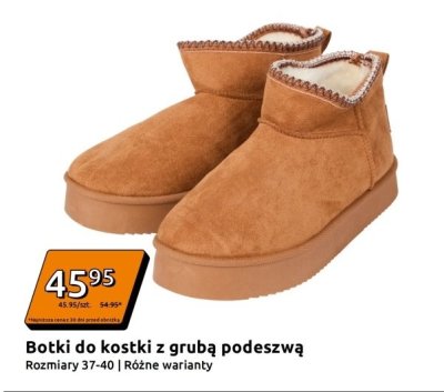 Botki do kostki z grubą podeszwą promocja w Action