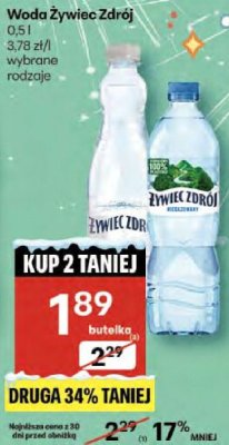 Woda Żywiec Zdrój promocja w Delikatesy Centrum