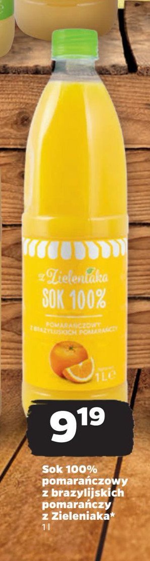 Sok pomara艅czowy Z ZIELENIAKA NETTO promocja