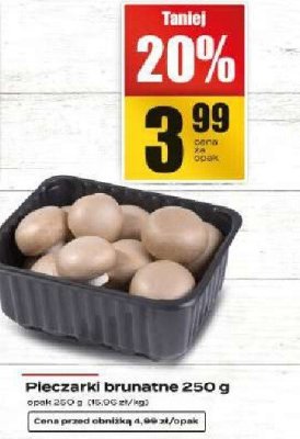 Pieczarki brunatne 250g promocja w Supeco