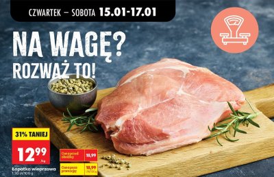 Łopatka wieprzowa promocja w Biedronka